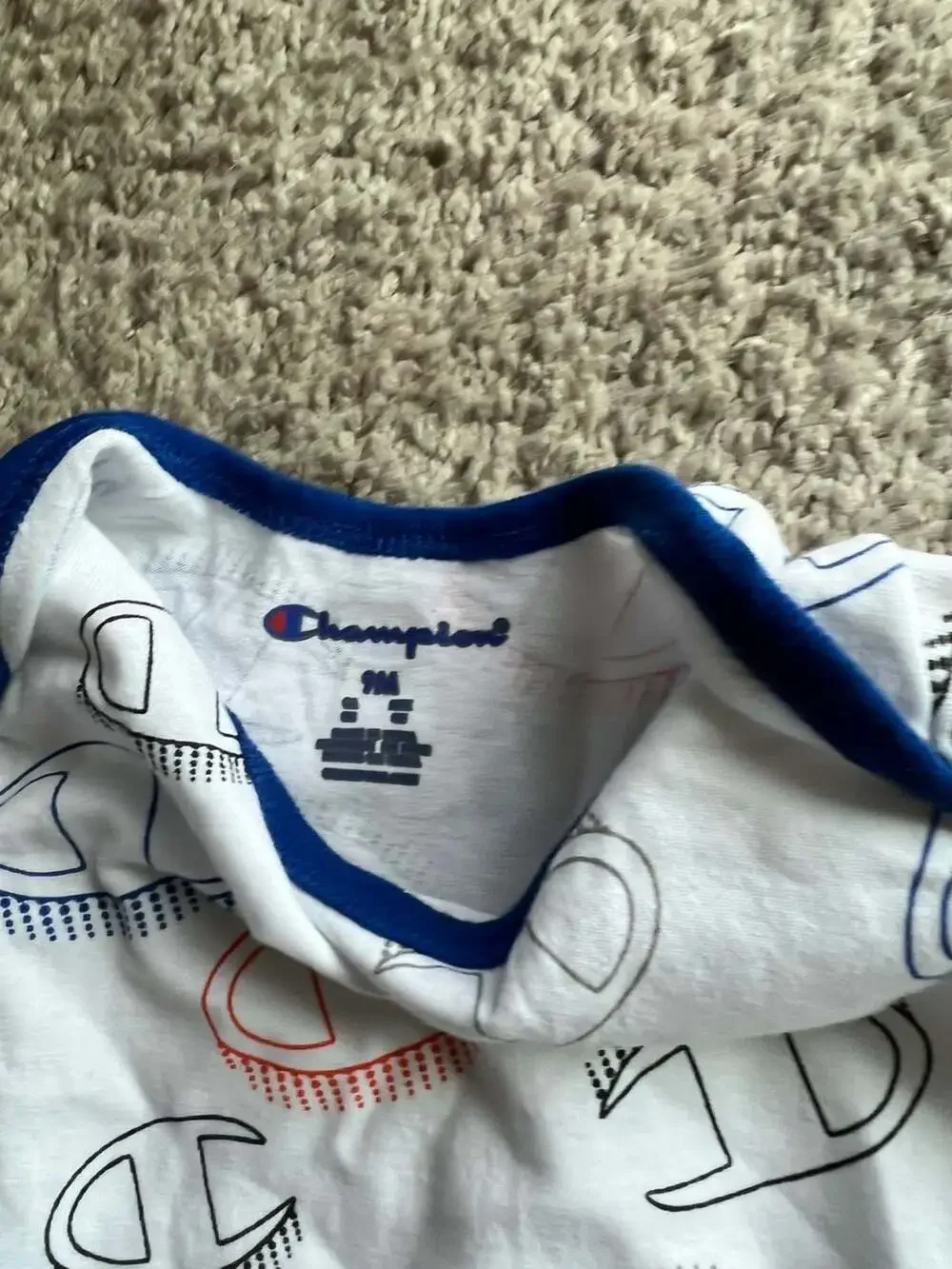 (#18) Champion and Jordan Baby Bodysuits 2-Piece Set 9M